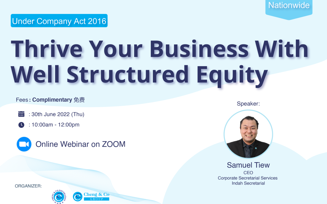 Webinar: Thrive Your Business With Well Structured Equity