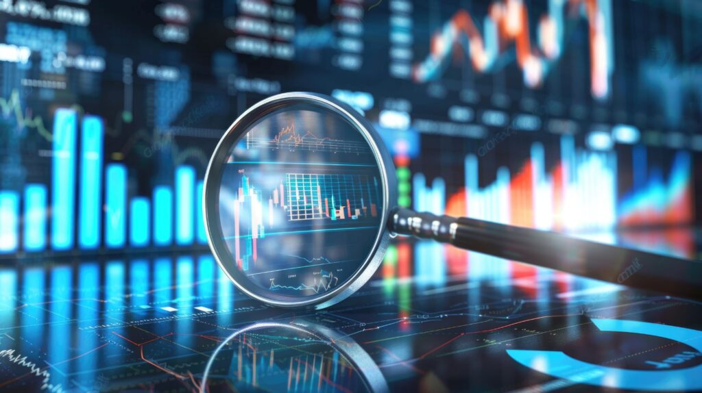 business audit stock financial finance management analysis data strategy with graph